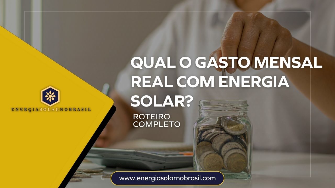 gasto mensal com energia solar